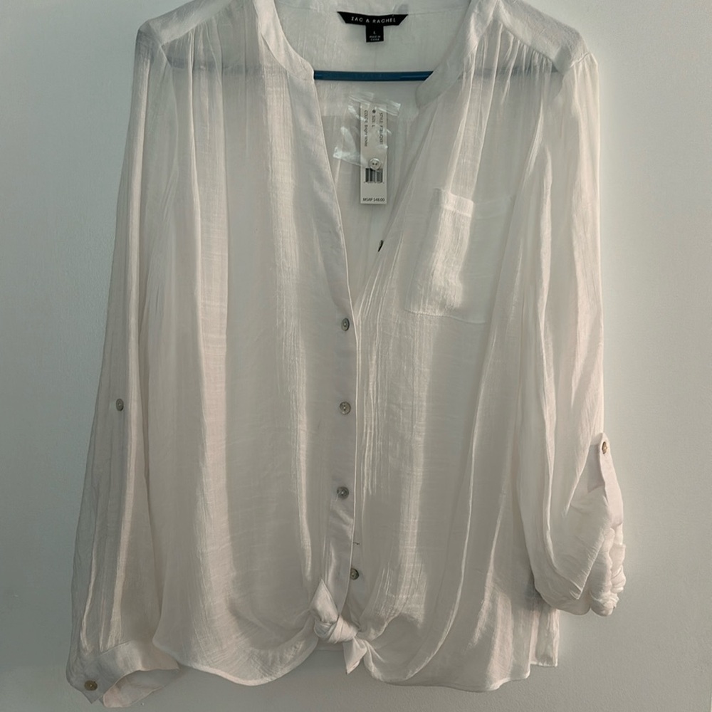Zac &Rachel white blouse
